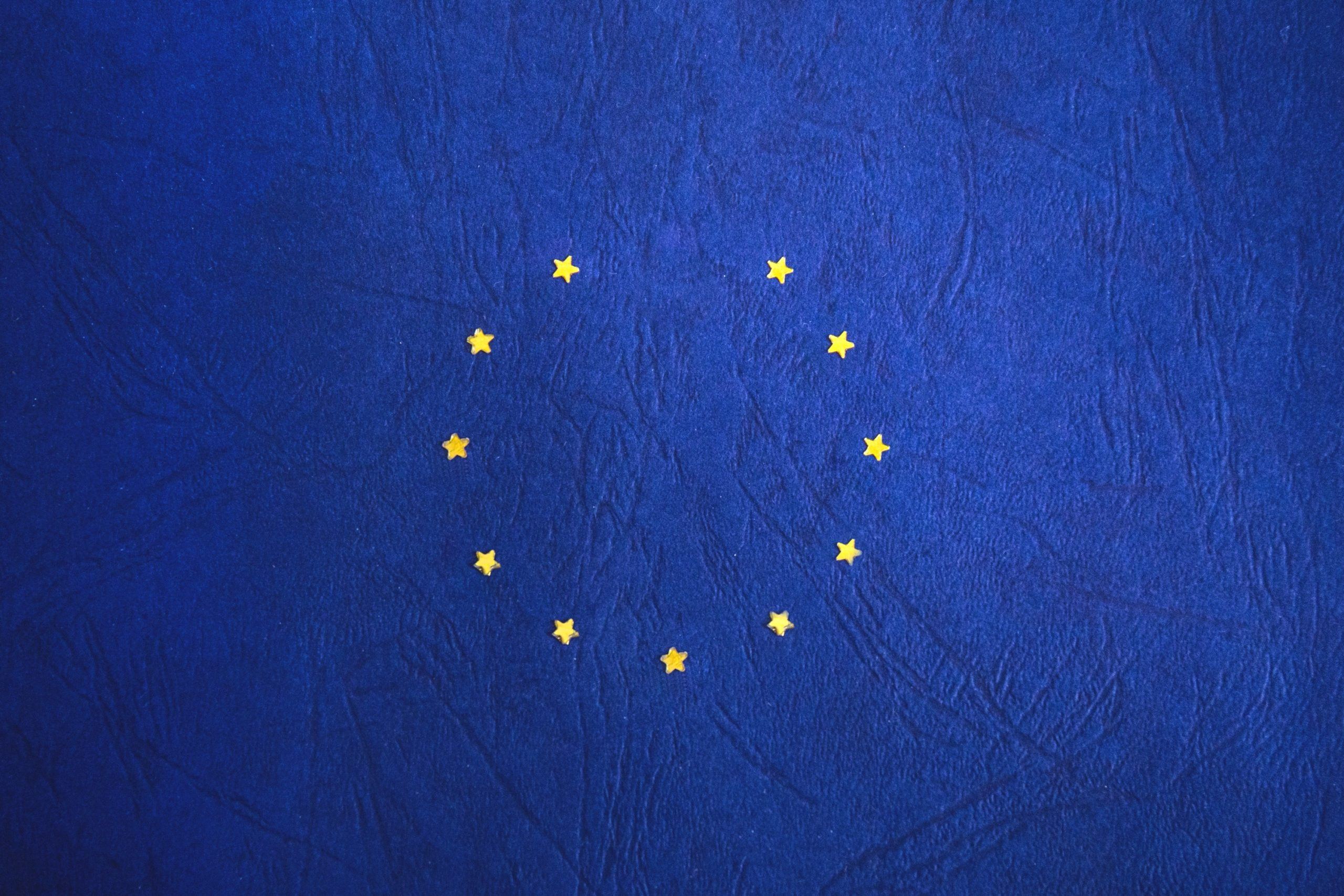 European Union flag with star missing