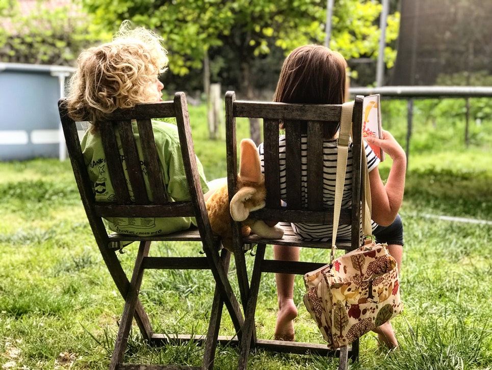 kids sitting